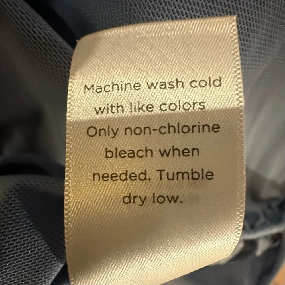 Casa Zeta-Jones | Ruffled Long Sleeve Semi-Sheer Blouse Top - Size L - NWT - Picture 9 of 11